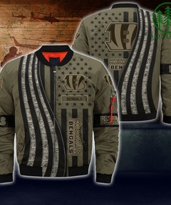 Cincinnati Bengals NFL Bomber Jacket Camo For fans