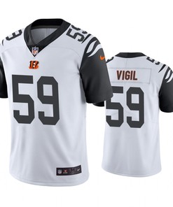 Cincinnati Bengals Nick Vigil White Nike Color Rush Limited Jersey