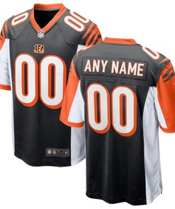 Cincinnati Bengals Nike 2018 Custom Game Jersey - Black