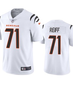 Cincinnati Bengals Riley Reiff 71 White Vapor Limited Jersey