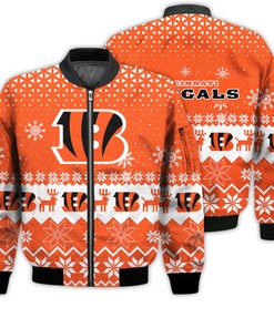 Cincinnati Bengals Sports Football American Ugly Christmas Sweater Gifts Unisex 3D Bomber Jacket