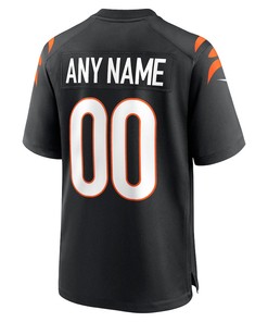 Cincinnati Bengals Super Bowl LVI Game Custom 00 Jersey - Black