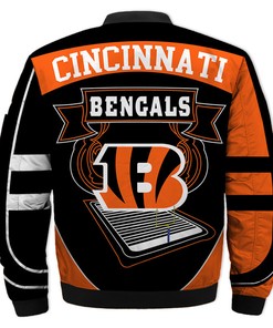 Cincinnati Bengals Super Bowl LVII Champions Black Orange Bomber Jacket