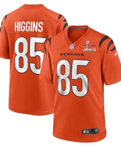 Cincinnati Bengals Tee Higgins 85 2022 Nfl Superbowl Lvi Match Orange Jersey Gift For Bengals Fans