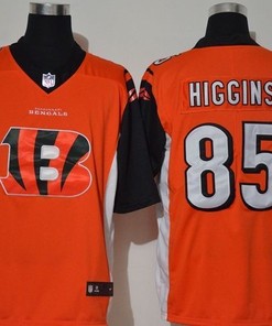 Cincinnati Bengals Tee Higgins #85 Nfl 2020 Orange Jersey