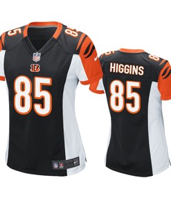 Cincinnati Bengals Tee Higgins Black 2020 Nfl Draft Game Jersey