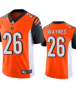Cincinnati Bengals Trae Waynes Orange Vapor Limited Jersey