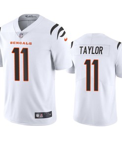 Cincinnati Bengals Trent Taylor 11 White Vapor Limited Jersey