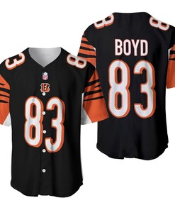 Cincinnati Bengals Tyler Boyd #83 Nfl Great Player American Football Black 2019 3d Designed Allover Gift For Bengals Fans Baseball Jersey
