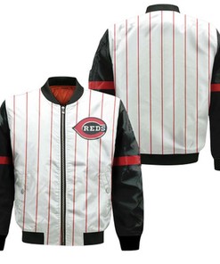 Cincinnati Reds 1999 Throwback White Red 2019 Jersey Inspired Style Bomber Jacket