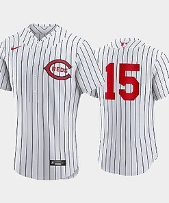 Cincinnati Reds 2022-23 Field of Dreams White 15 Nick Senzel Jersey