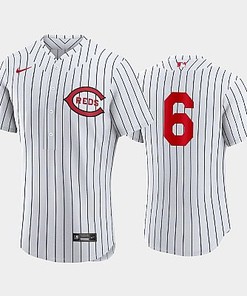 Cincinnati Reds 2022-23 Field of Dreams White 6 Jonathan India Jersey