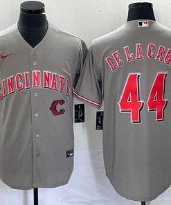 Cincinnati Reds #44 Elly De La Cruz Jersey - Grey