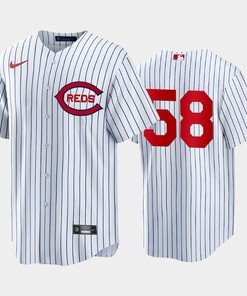 Cincinnati Reds 58 Luis Castillo White 2022-23 Field of Dreams Jersey Men's