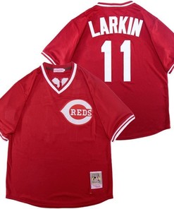 Cincinnati Reds Barry Larkin #11 2020 Mlb Red Jersey