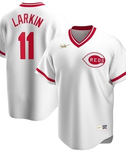 Cincinnati Reds Barry Larkin #11 2020 Mlb White Jersey