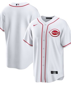 Cincinnati Reds Home Blank Replica Jersey - White Mlb