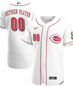 Cincinnati Reds Home Pick-a-player Retired Roster Authentic Jersey - White Custom Jerseys Mlb