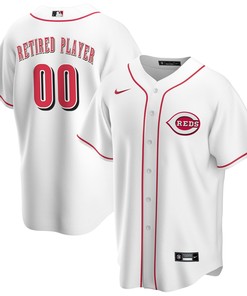 Cincinnati Reds Home Pick-a-player Retired Roster Replica Jersey - White Custom Jerseys Mlb