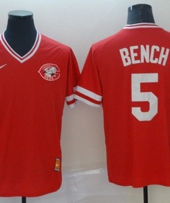 Cincinnati Reds Johnny Bench #5 2020 Mlb Orange Jersey