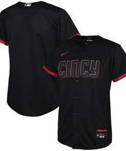Cincinnati Reds Youth 2023 City Connect Jersey - Black