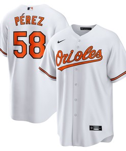Cionel Pérez 58 Baltimore Orioles Home Men Jersey - White