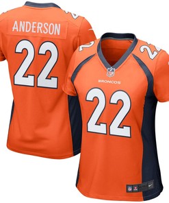 Cj Anderson Denver Broncos Nike Womens Game Jersey - Orange