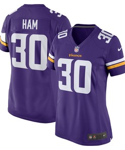 C.j. Ham Minnesota Vikings Womens Game Jersey - Purple Nfl
