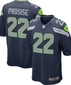C.j. Prosise Seattle Seahawks Game Jersey - College Navy Nfl