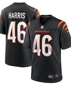 Clark Harris Cincinnati Bengals Game Jersey - Black Nfl
