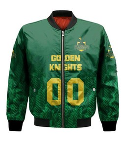 Clarkson Golden Knights Bomber Jacket Logo Sport Ombre  - NCAA