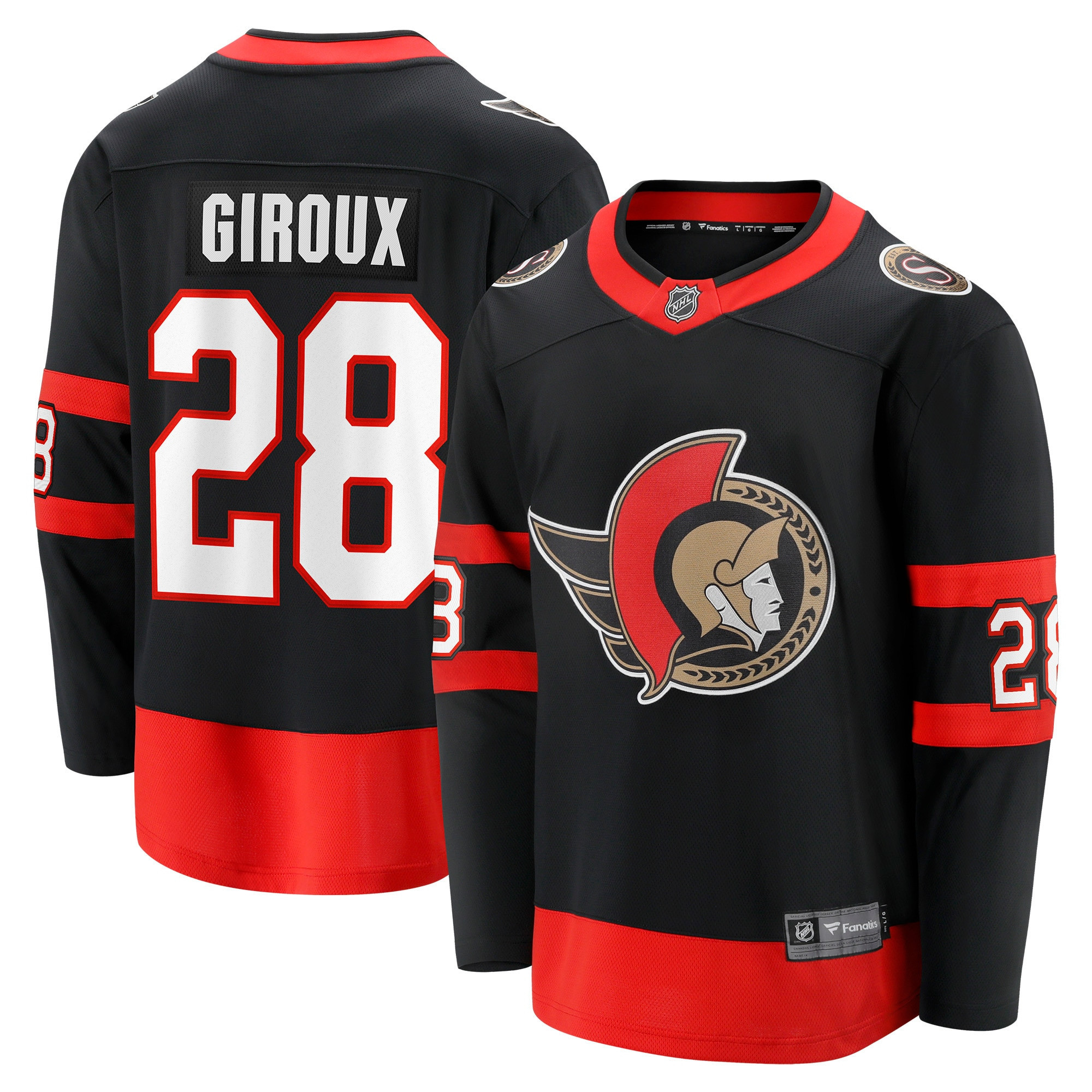 Claude Giroux Ottawa Senators Fanatics Branded Home Breakaway Player Jersey - Black Nhl