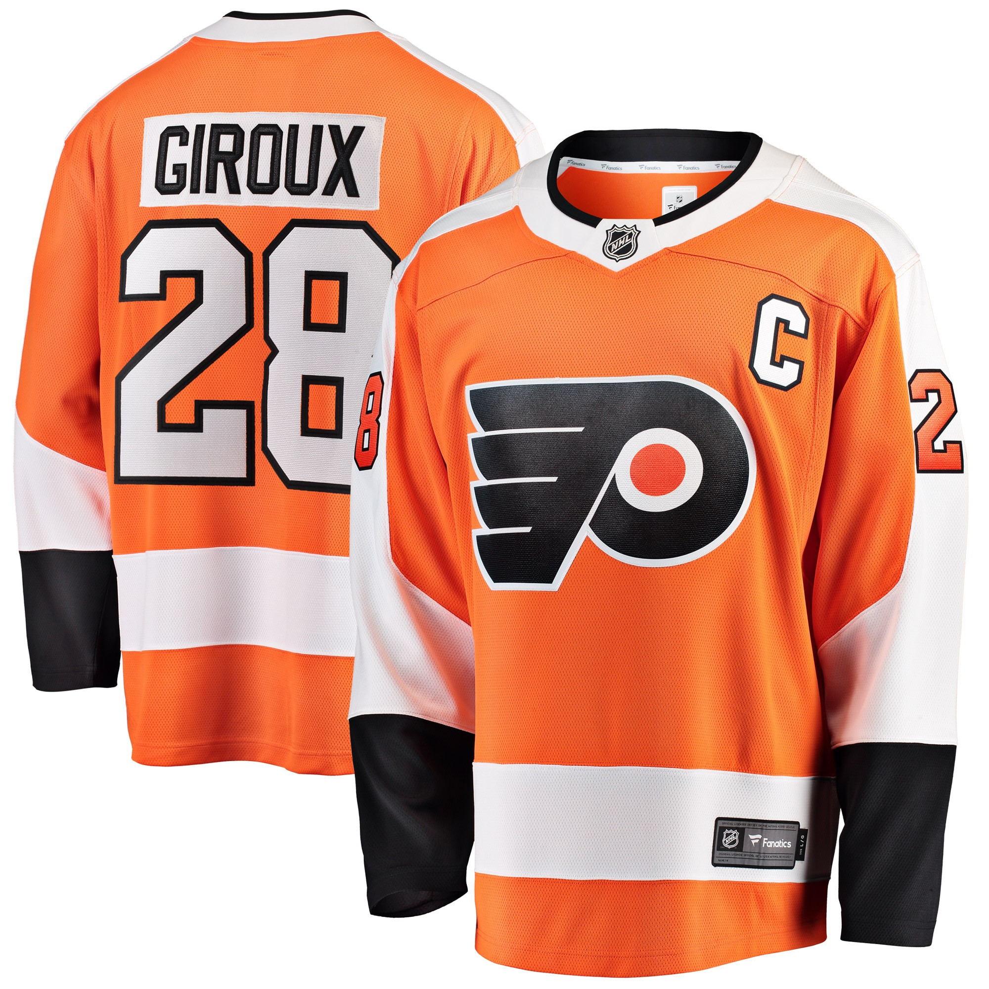 Claude Giroux Philadelphia Flyers Fanatics Branded Home Breakaway Player Jersey - Orange Nhl