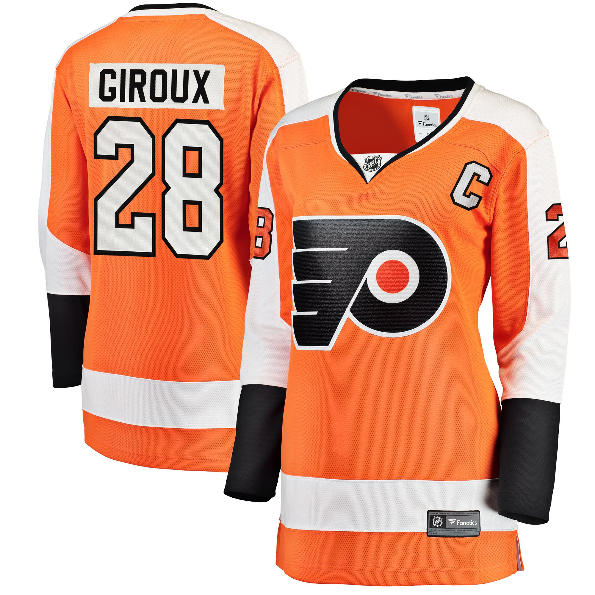 Claude Giroux Philadelphia Flyers Fanatics Branded Womens Home Breakaway Player Jersey Orange Nhl