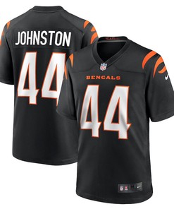Clay Johnston 44 Cincinnati Bengals Game Jersey - Black