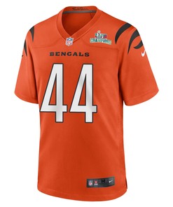 Clay Johnston 44 Cincinnati Bengals Super Bowl LVII Champions Men Alternate Game Jersey - Orange