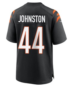 Clay Johnston 44 Cincinnati Bengals Super Bowl LVII Champions Men Game Jersey - Black