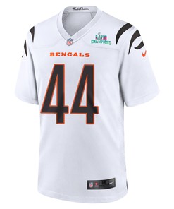 Clay Johnston 44 Cincinnati Bengals Super Bowl LVII Champions Men Game Jersey - White