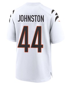 Clay Johnston 44 Cincinnati Bengals Super Bowl LVII Champions Men Game Jersey - White