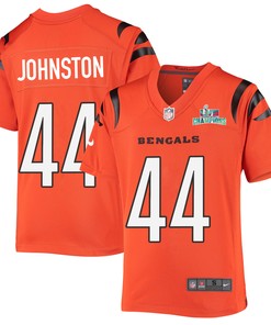 Clay Johnston 44 Cincinnati Bengals Super Bowl LVII Champions Youth Alternate Game Jersey - Black