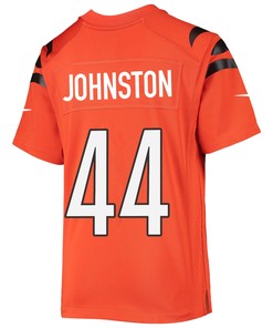 Clay Johnston 44 Cincinnati Bengals Super Bowl LVII Champions Youth Alternate Game Jersey - Black