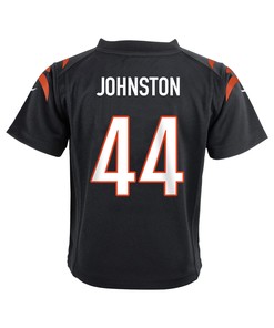 Clay Johnston 44 Cincinnati Bengals Super Bowl LVII Champions Youth Game Jersey - Black