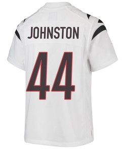 Clay Johnston 44 Cincinnati Bengals Super Bowl LVII Champions Youth Game Jersey - White