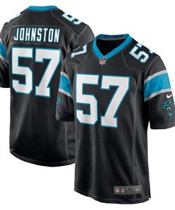Clay Johnston Carolina Panthers Game Jersey - Black Nfl