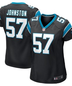 Clay Johnston Carolina Panthers Womens Game Jersey - Black Nfl