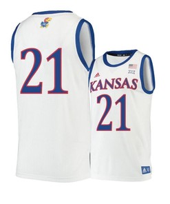 Clay Young 21 Kansas Jayhawks Basketball Men Jersey - Beige