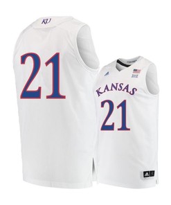 Clay Young 21 Kansas Jayhawks Basketball Men Jersey - White