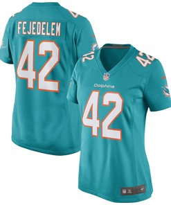 Clayton Fejedelem Miami Dolphins Womens Game Jersey - Aqua Nfl