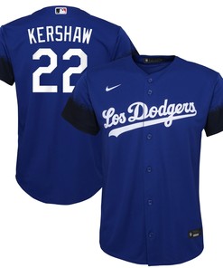 Clayton Kershaw Los Angeles Dodgers 2021 City Connect Replica Player Jersey - Royal Mlb