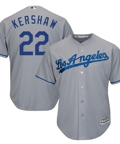 Clayton Kershaw Los Angeles Dodgers Cool Base Player Jersey - Gray